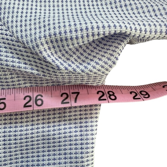 FORSYTH OF CANADA Non Iron Tailored Fit Shirt Size 18 34/35 100% Cotton Blue - Picture 7 of 8